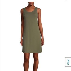 NWT Olive green jersey tank dress